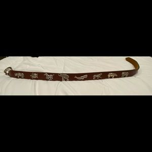Vintage Honest Brand (Brighton style) leather Safari Belt Small.